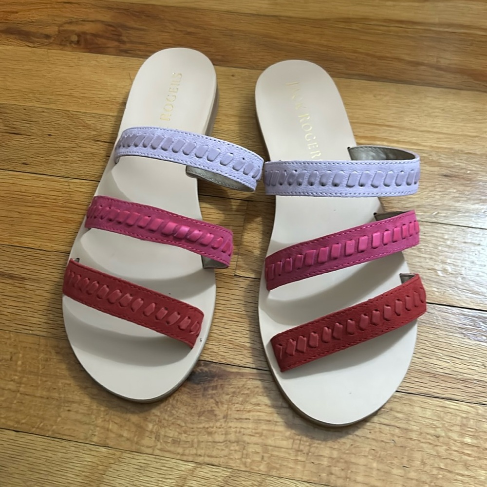 Final sale-NWT—Jack Roger’s sandals pinks & lavender size 8